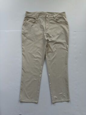 Peter Millar Men's Golf Performance Chino Pants Beige Size 36, No Size Tag